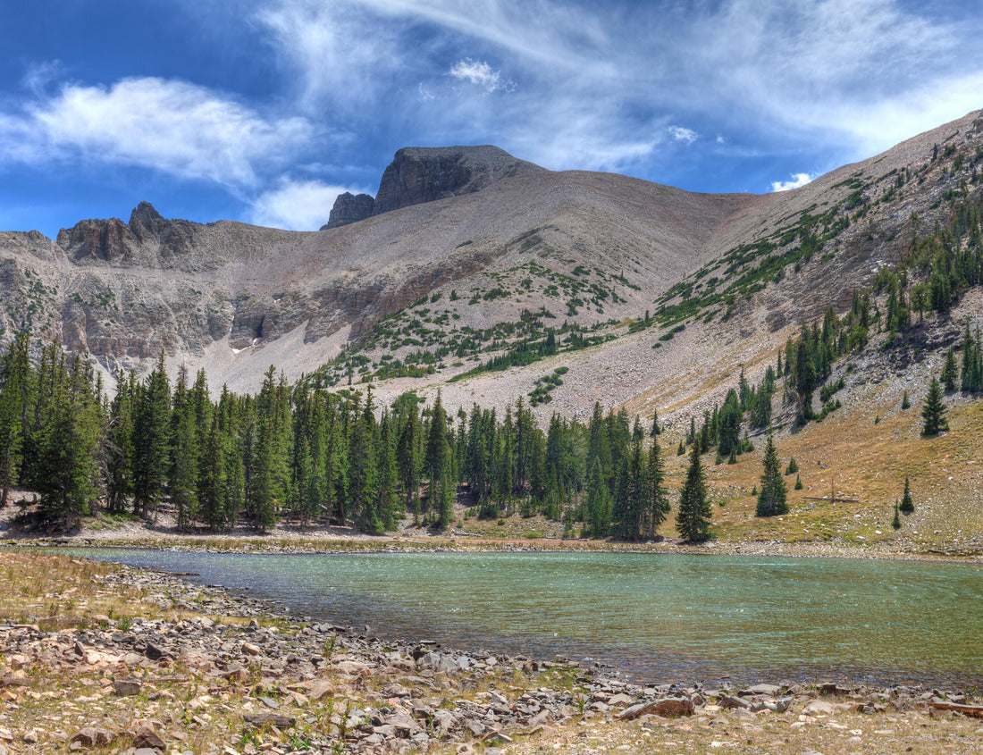 Noah Jigsaw Puzzle NV-Great Basin National Park- This is Stella Lake, one of the more beautiful alpine lakes in this national park. Wheeler Peak is peeking out in the background 1000 Pieces