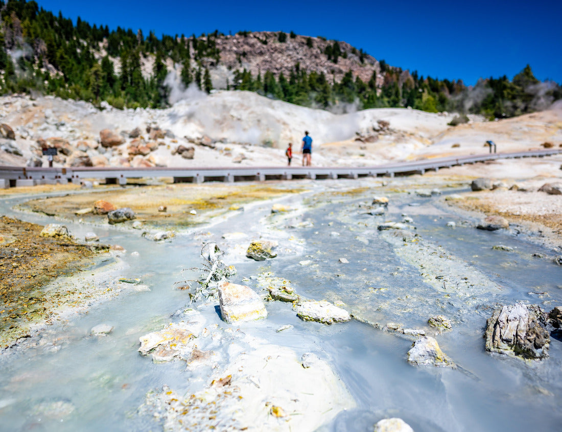 Noah Jigsaw Puzzle Overlook of Bumpass Hell hydrothermal area at Lassen Volcanic National Park, California, USA. Defocused boardwalk in background 1000 Pieces