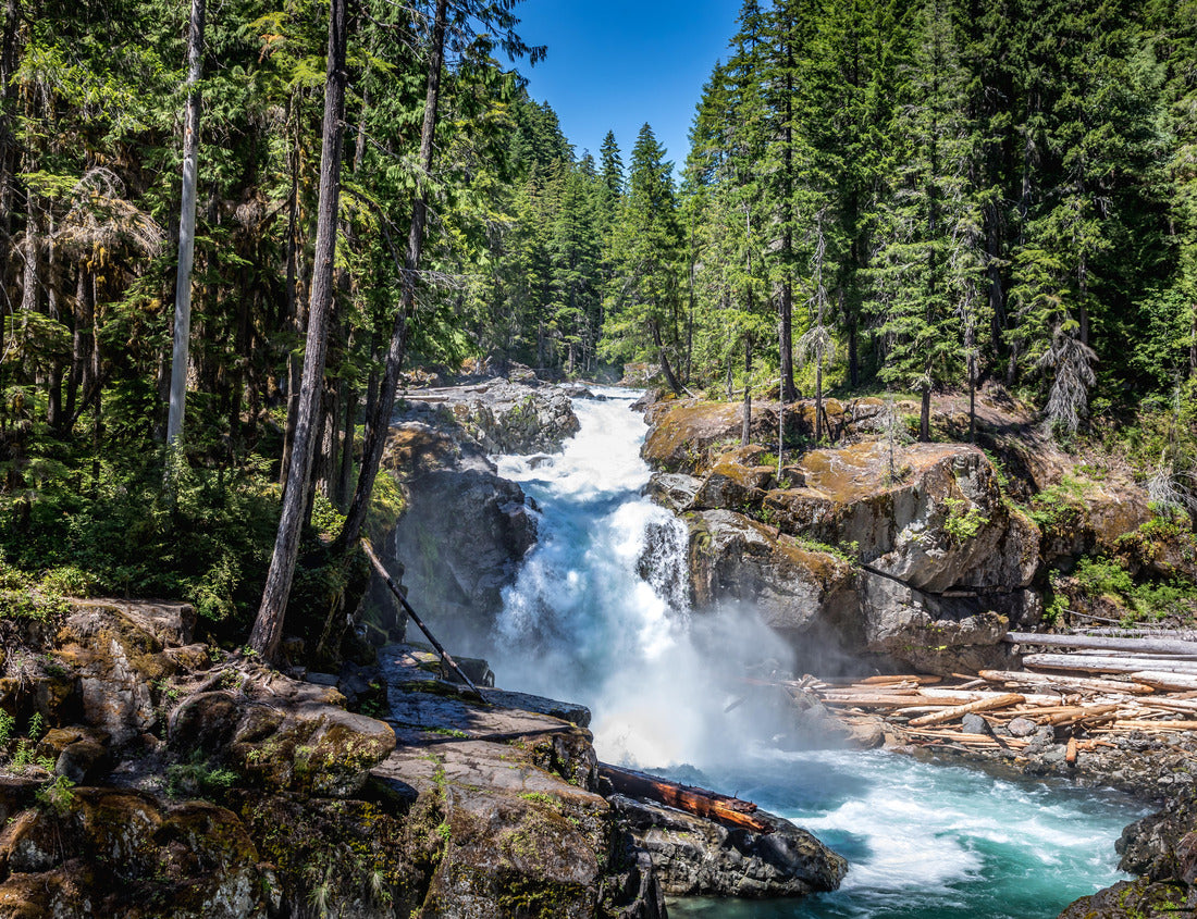 Noah Jigsaw Puzzle The Silver Falls Waterfall in the Mount Rainier National Park, Wahsington USA 1000 Pieces