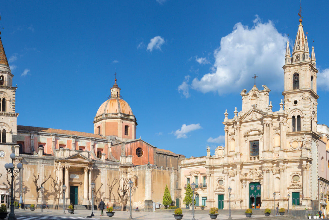 Acireale - The Duomo (Maria Santissima Annunziata) and the church Basilica dei Santi Pietro e Paolo 2000pc Puzzle