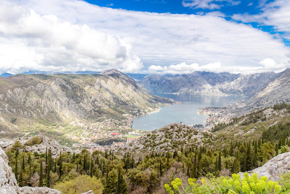Hills and mountains around the Kotor Bay as seen from above. Montenegro 2000pc Puzzle