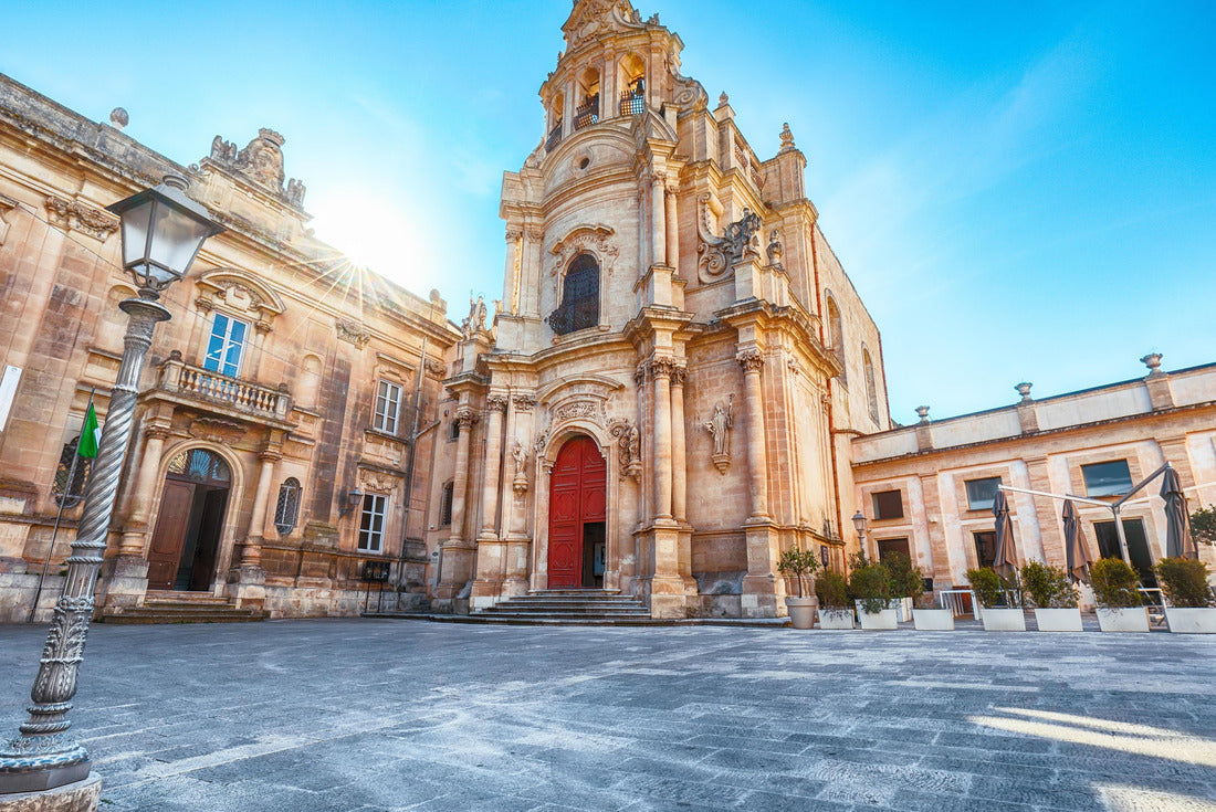 Architectural details of the church San Giuseppe. Historic center built in the late baroque style. Ragusa, Sicily, Italy 2000pc Puzzle