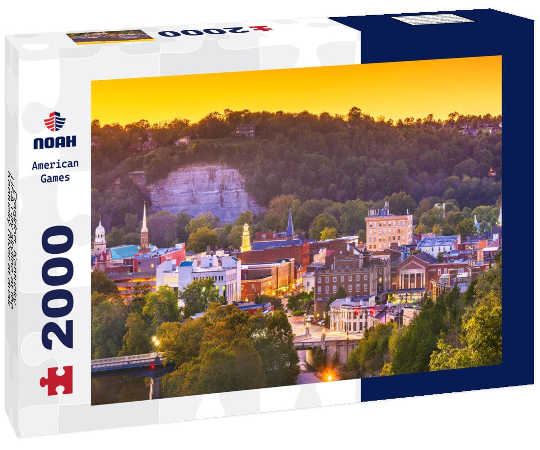 Frankfort, Kentucky, USA City skyline at the Kentucky River at dusk 2000pc Puzzle