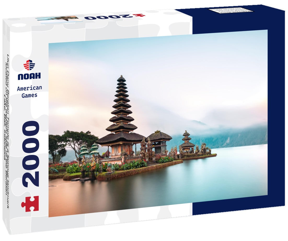 Ulun Danu Beratan Temple is a famous landmark located on the western side of the Beratan Lake, Bali, Indonesia 2000pc Puzzle
