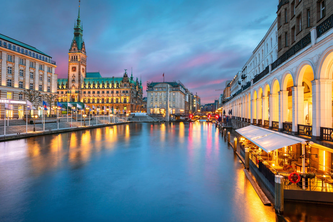 Hamburg, Germany. Cityscape image of Hamburg downtown with City Hall during sunset 2000pc Puzzle
