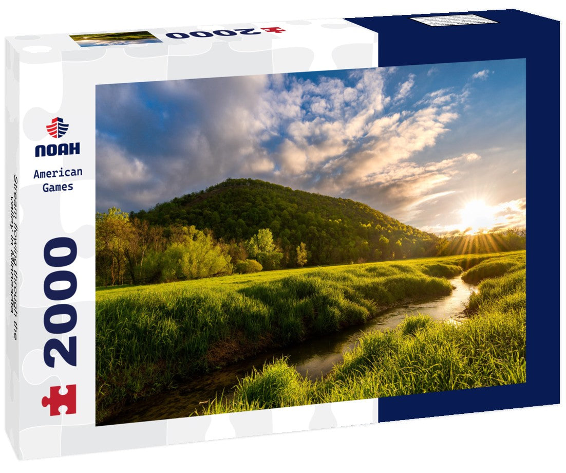 Stream flowing through the valley in Minnesota 2000pc Puzzle