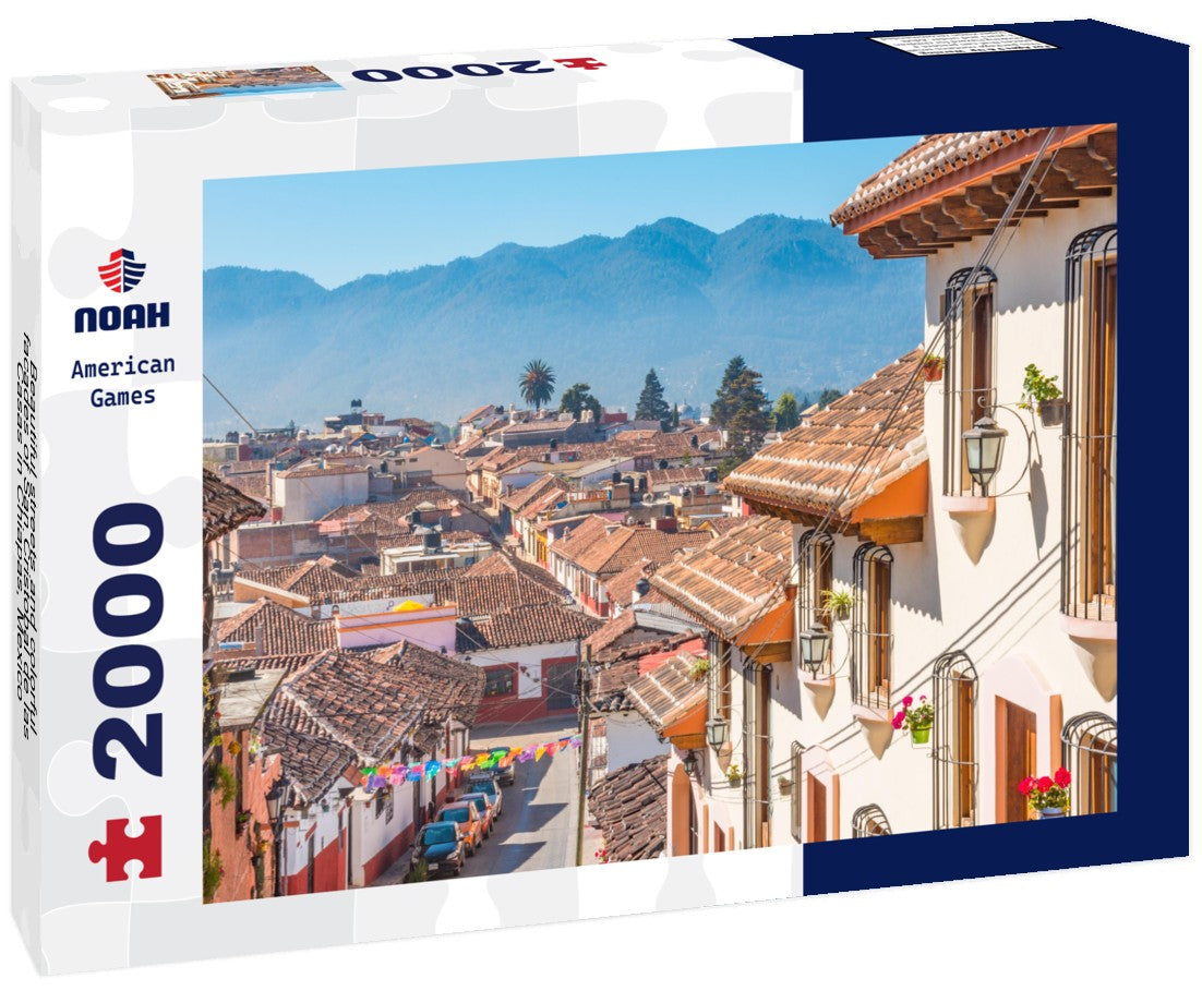 Beautiful streets and colorful facades of San Cristobal de las Casas in Chiapas, Mexico 2000pc Puzzle