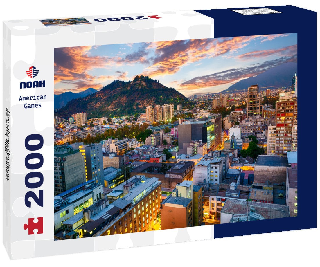 Dwontown Santiago de Chile after sunset, Chile 2000pc Puzzle