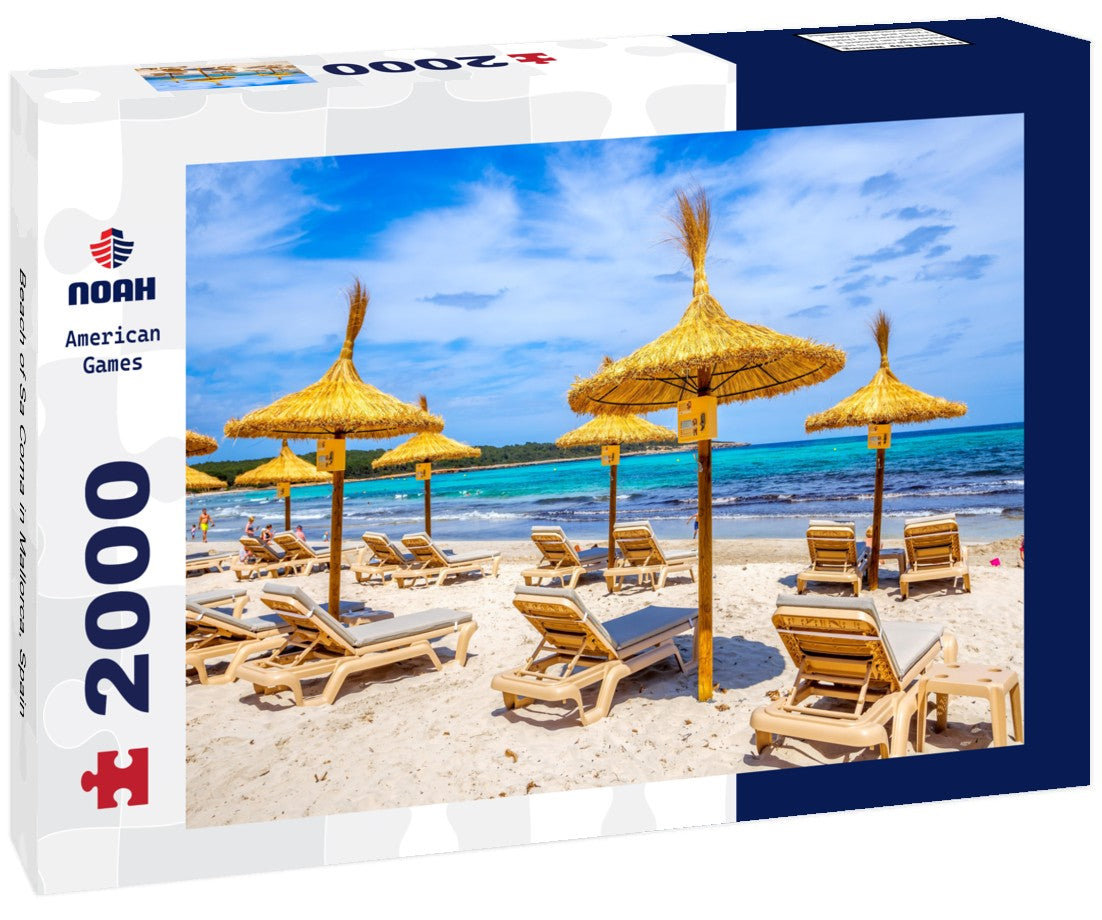 Beach of Sa Coma in Mallorca, Spain 2000pc Puzzle