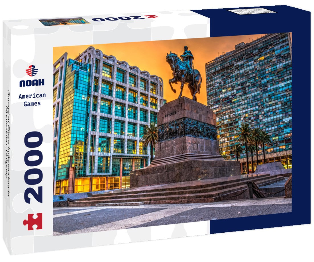 Sunset at Plaza Independencia, Montevideo, Uruguay 2000pc Puzzle