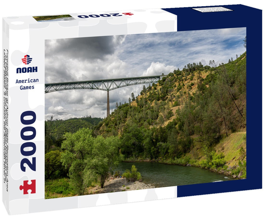 Foresthill Bridge at Auburn State Recreation Area in California is the fourth-tallest bridge in the United States. It crosses the American River in the foothills of the Sierra Nevadas 2000pc Puzzle