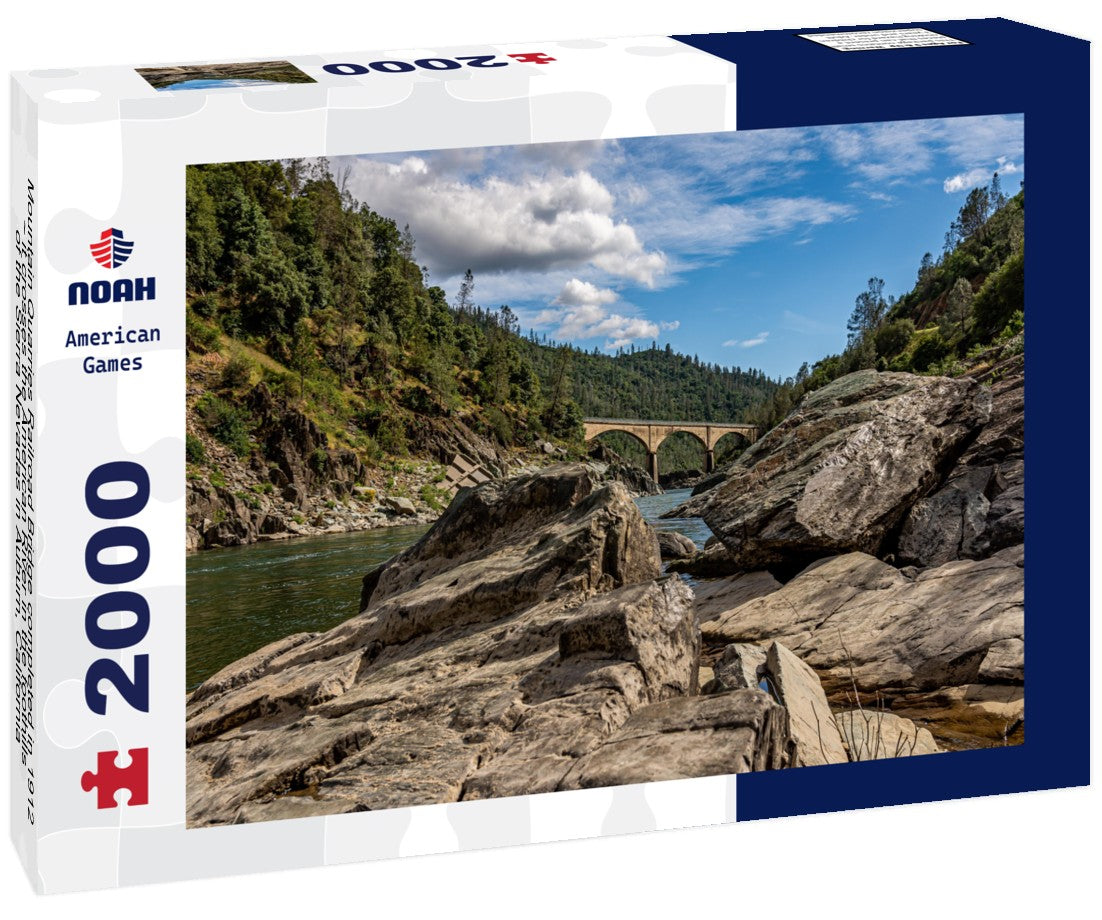 Mountain Quarries Railroad Bridge completed in 1912 ~ it crosses the American River in the foothills of the Sierra Nevadas in Auburn, California 2000pc Puzzle