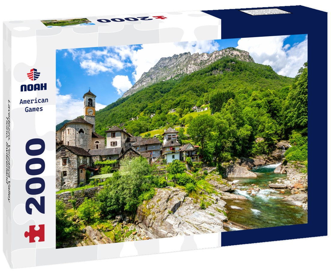 Lavertezzo, Verzasca Valley, Ticino, Switzerland 2000pc Puzzle