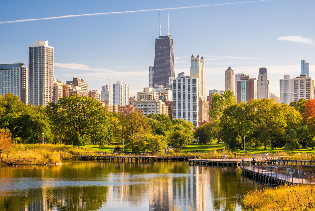 Chicago, Illinois, USA park and skyline 2000pc Puzzle