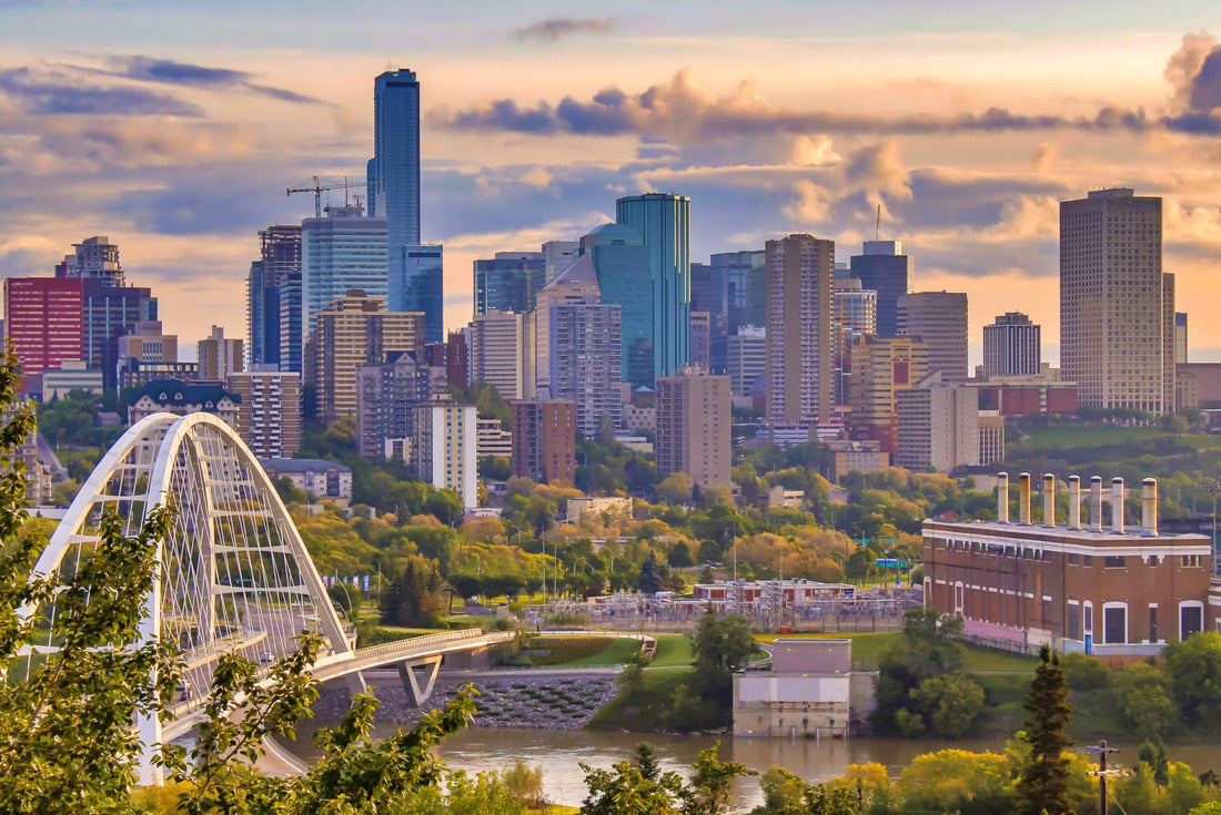 A vibrant view of the Edmonton skyline 2000pc Puzzle