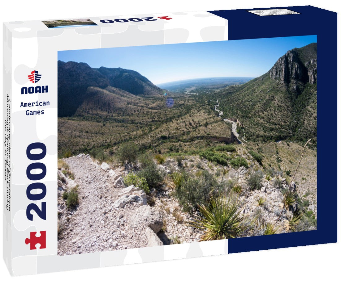 Landscape view of Guadalupe Mountains National Park during the day in Texas 2000pc Puzzle