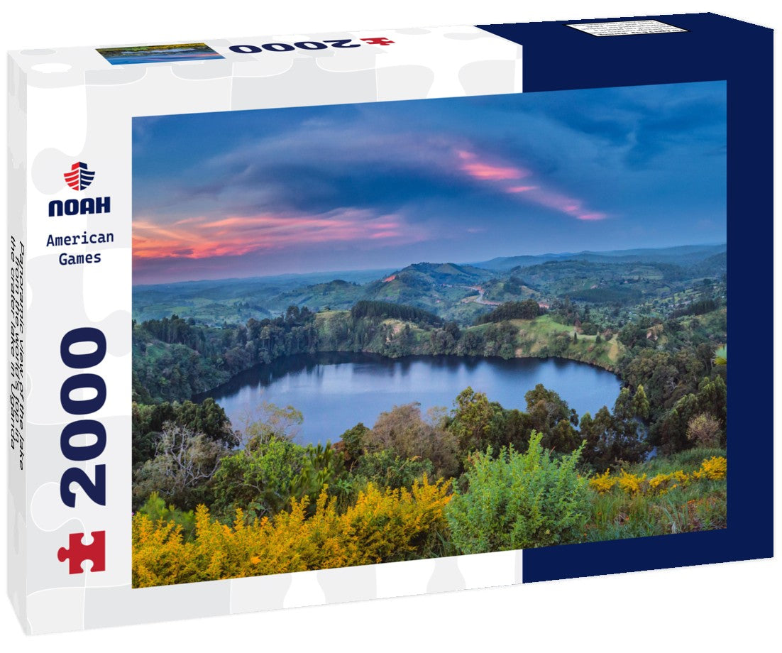the lake from the world's top in the crater lake in Uganda near Kibale 2000pc Puzzle