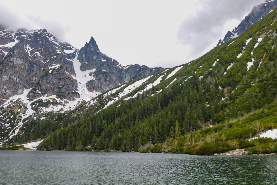 Lake in mountains. Morskie Oko Sea Eye Lake is the most popular place in High Tatra Mountains, Poland 2000pc Puzzle