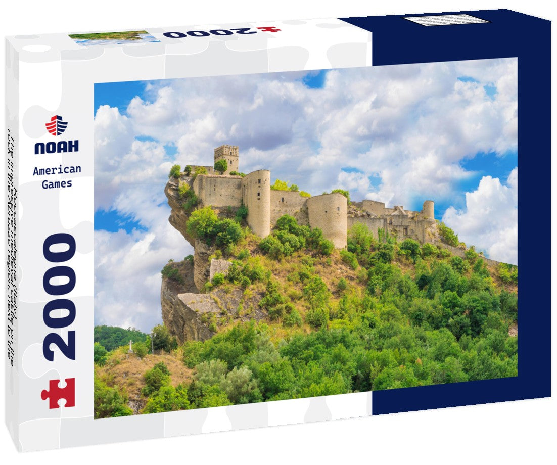 Roccascalegna (Italy) - The impressive medieval castle on the rock in the Abruzzo region, next to the Majella National Park, Province of Chieti 2000pc Puzzle