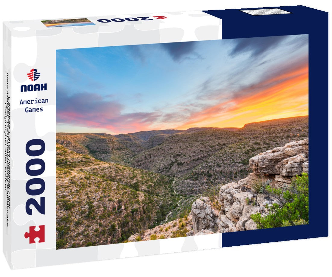Carlsbad Cavern National Park, New Mexico, USA overlooking Rattlesnake Canyon just after sunset 2000pc Puzzle
