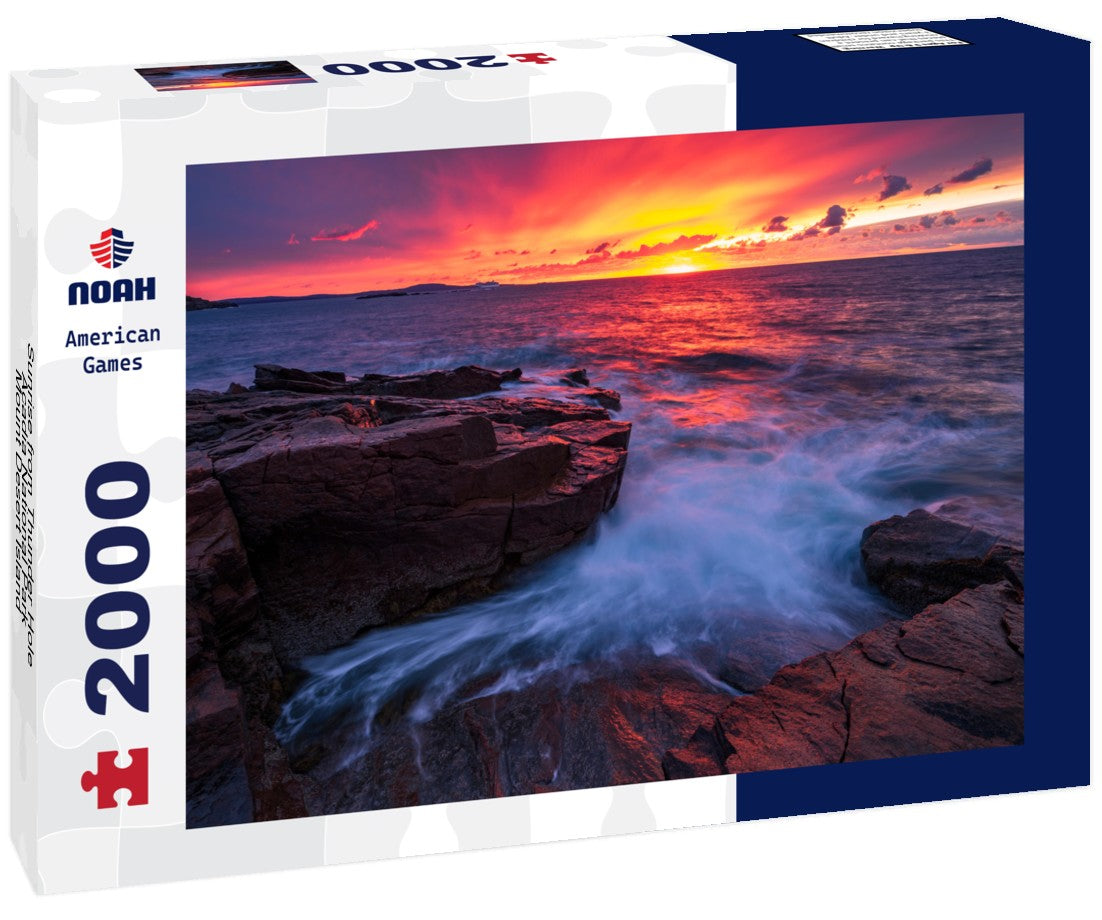 Sunrise from Thunder Hole, Acadia National Park, Mount Desert Island, Maine 2000pc Puzzle