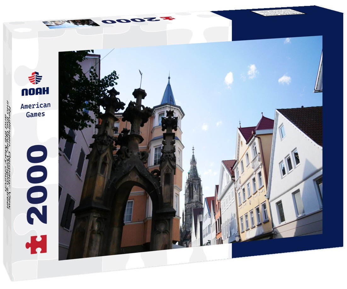 Reutlingen, Germany: View into the upper Wilhelm street and the Mary church 2000pc Puzzle