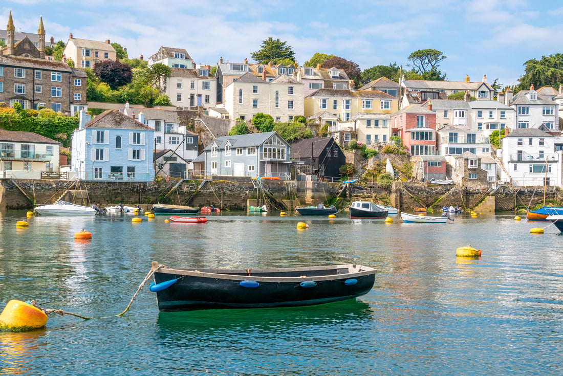 Noah Jigsaw Puzzle Boats moored at beautiful Cornish harbour town of Polruan in South Cornwall, England 2000 pieces