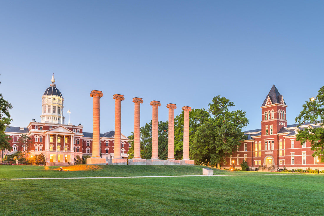 Columbia, Missouri, USA historic columns at twilight 2000pc Puzzle