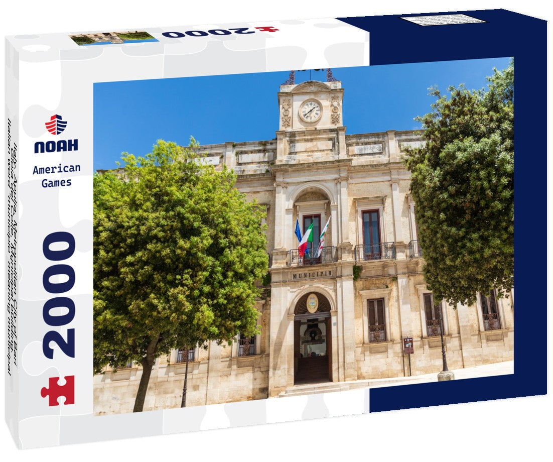Italy, Apulia, Metropolitan City of Bari, Gioia del Colle. Municipal building. Italian word “municipio” meaning municipal 2000pc Puzzle