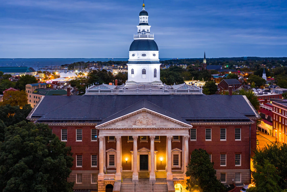 Maryland State House, in Annapolis, at sunset 2000pc Puzzle