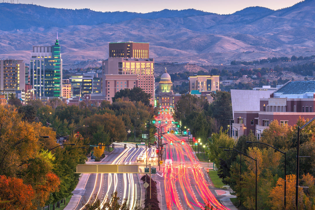 Noah Jigsaw Puzzle Boise, Idaho, USA downtown cityscape at dusk 2000 pieces