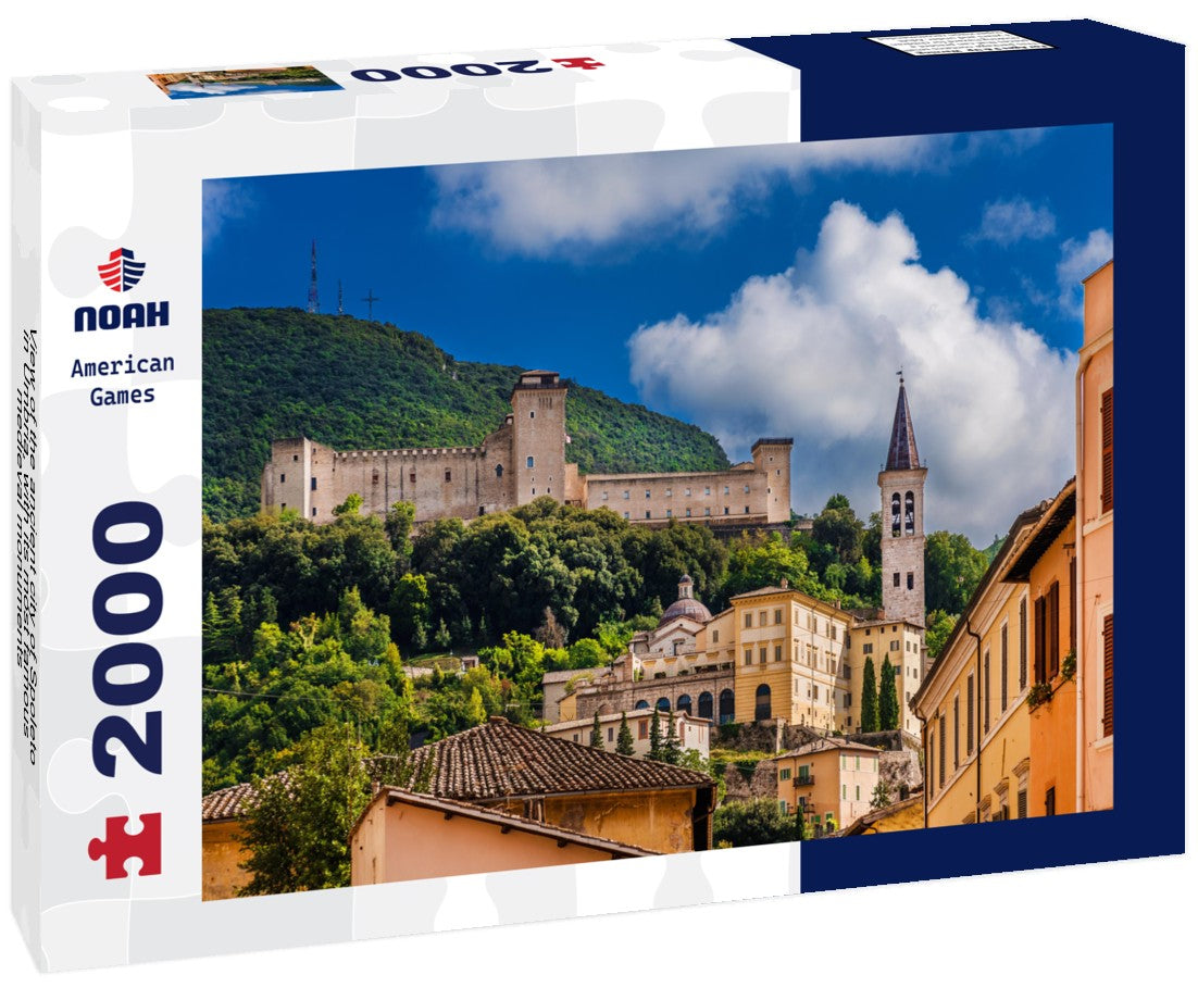 the ancient city of Spoleto in Umbria, with its most famous medieval monuments 2000pc Puzzle