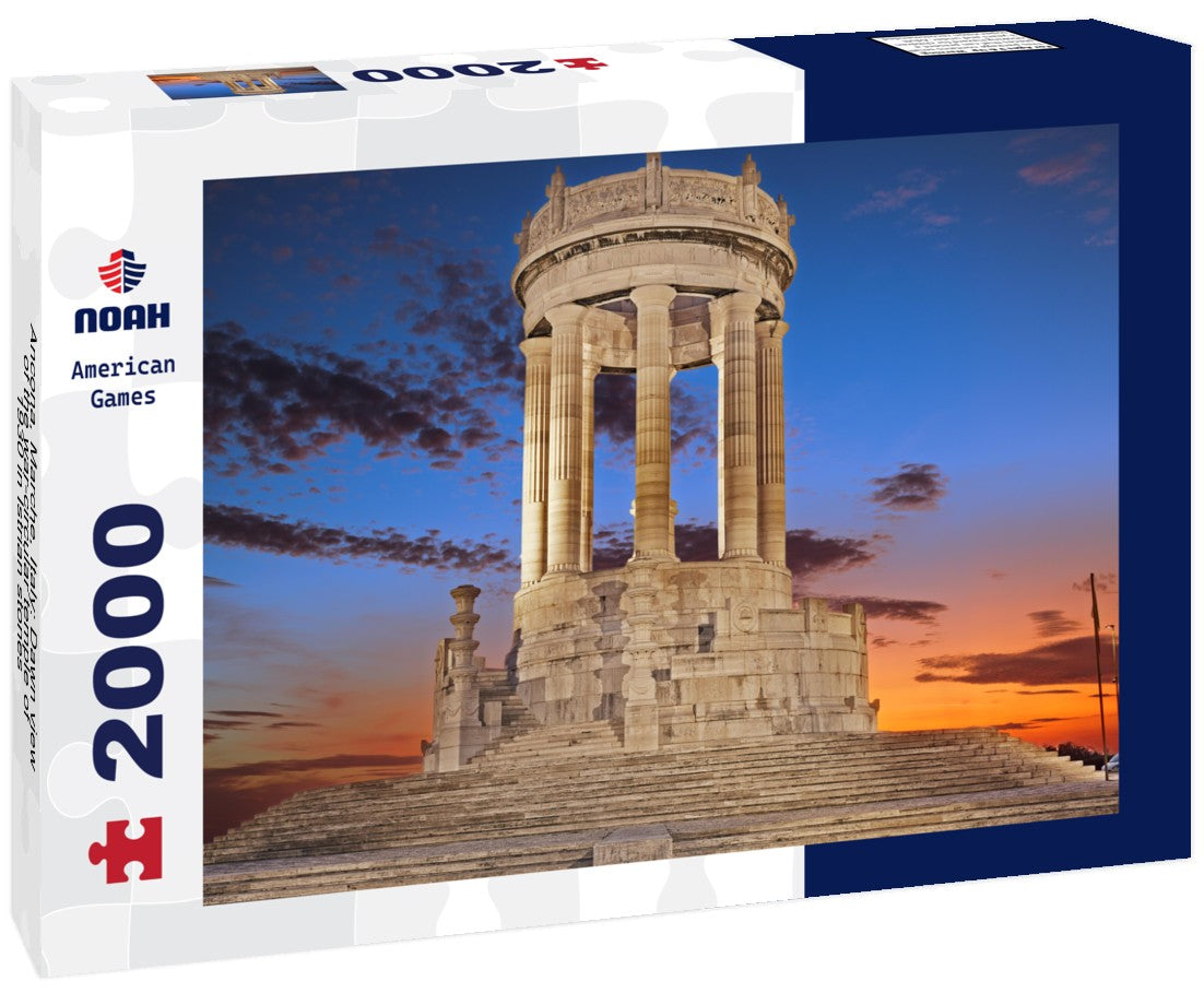 Ancona, Marche, Italy: Dawn view of the war-circular temple of 1930 in Istrian stones 2000pc Puzzle
