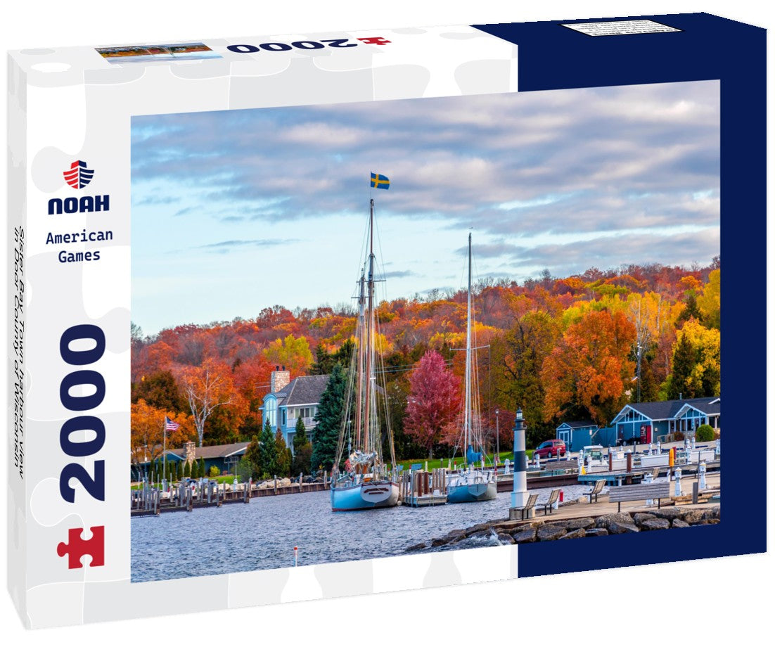 Sister Bay Town harbour view in Door County of Wisconsin 2000pc Puzzle