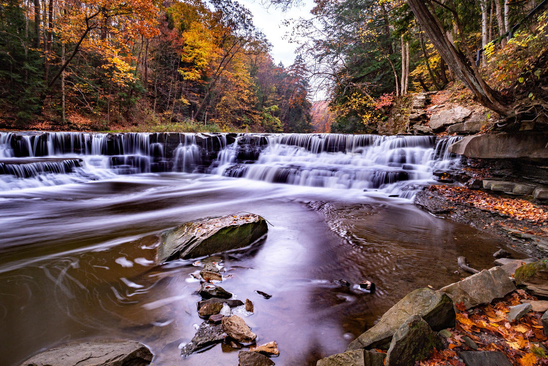 Noah Jigsaw Puzzle Charging river at Cuyahoga valley nation park. In autumn season 2000 pieces