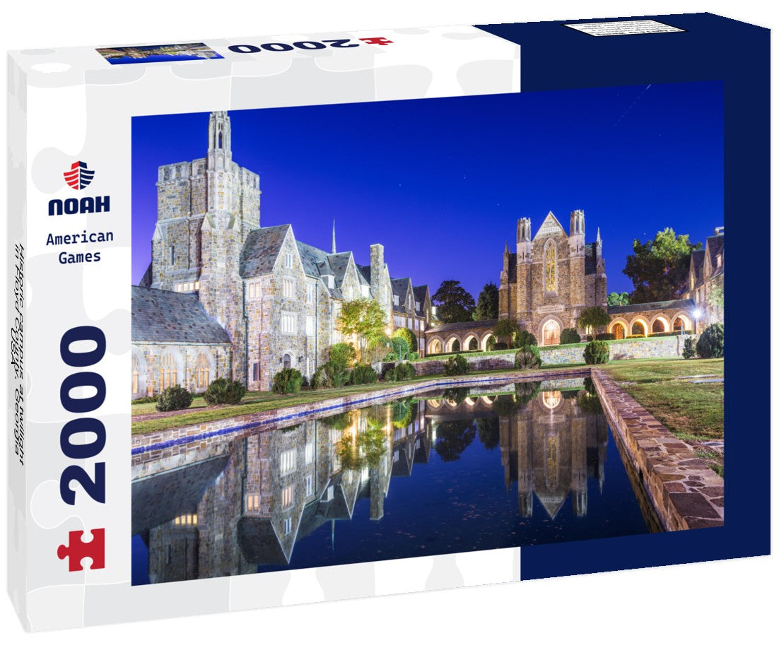 Historic campus at twilight in Floyd County, Georgia, USA 2000pc Puzzle