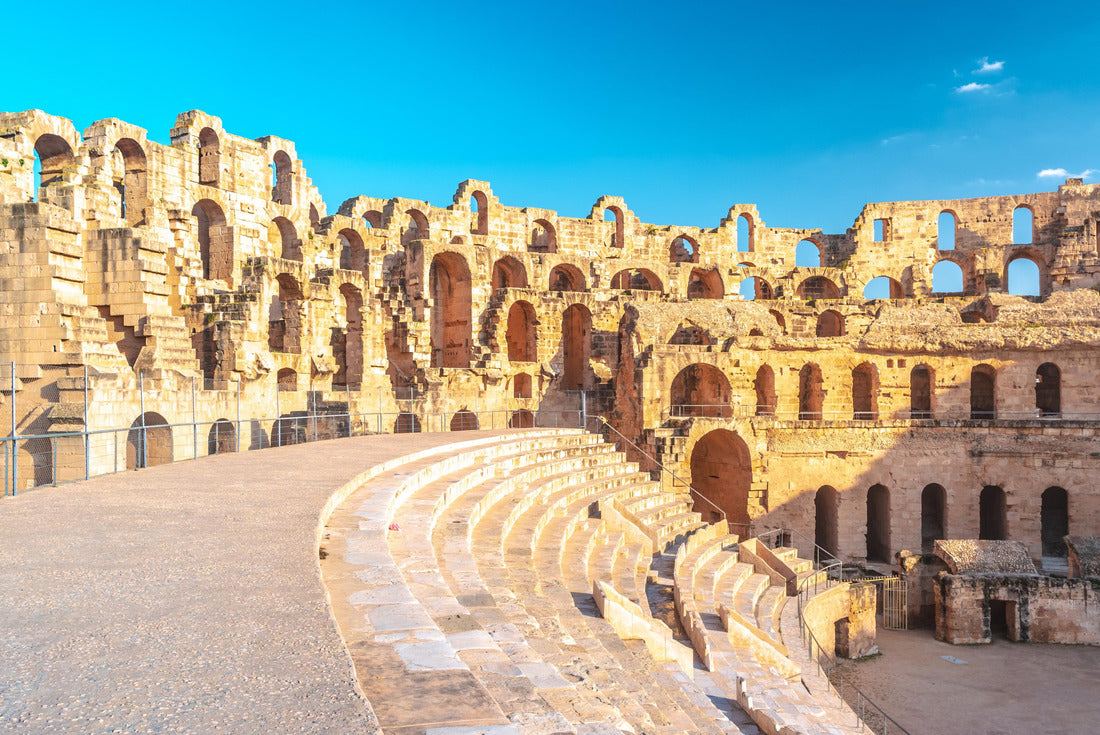 The Roman amphitheater of Thysdrus in El Djem or El-Jem, a town in Mahdia governorate of Tunisia. One of the main attraction in Tunisia 2000pc Puzzle