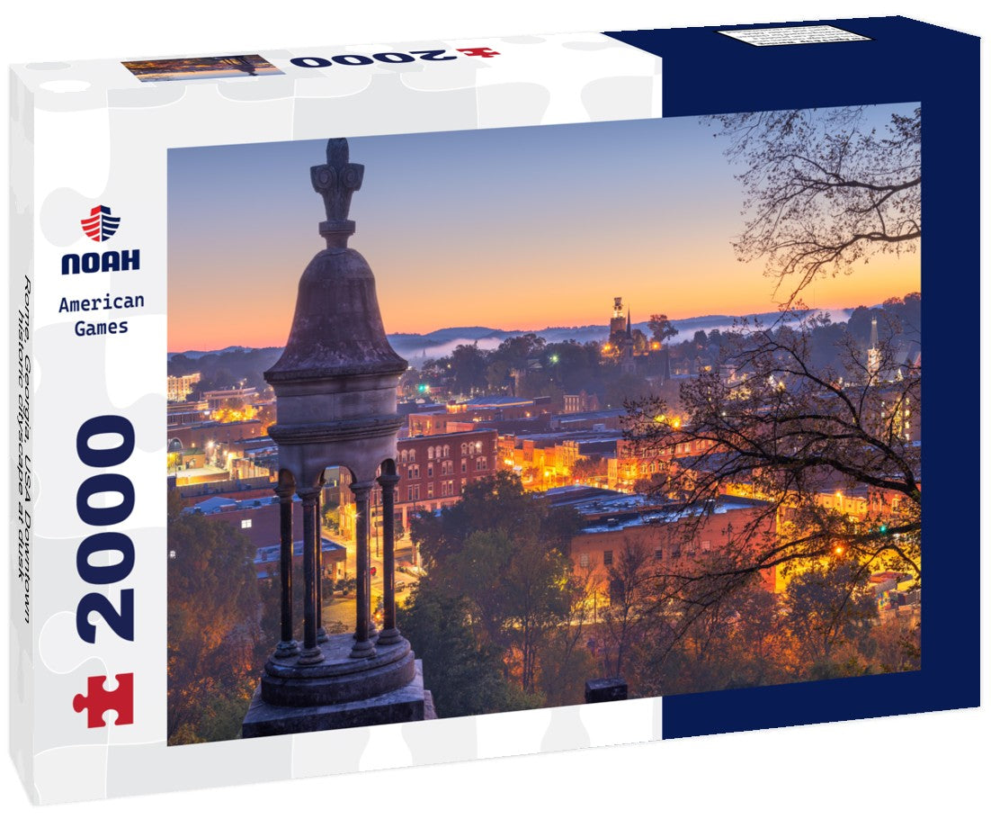 Rome, Georgia, USA Downtown historic cityscape at dusk 2000pc Puzzle