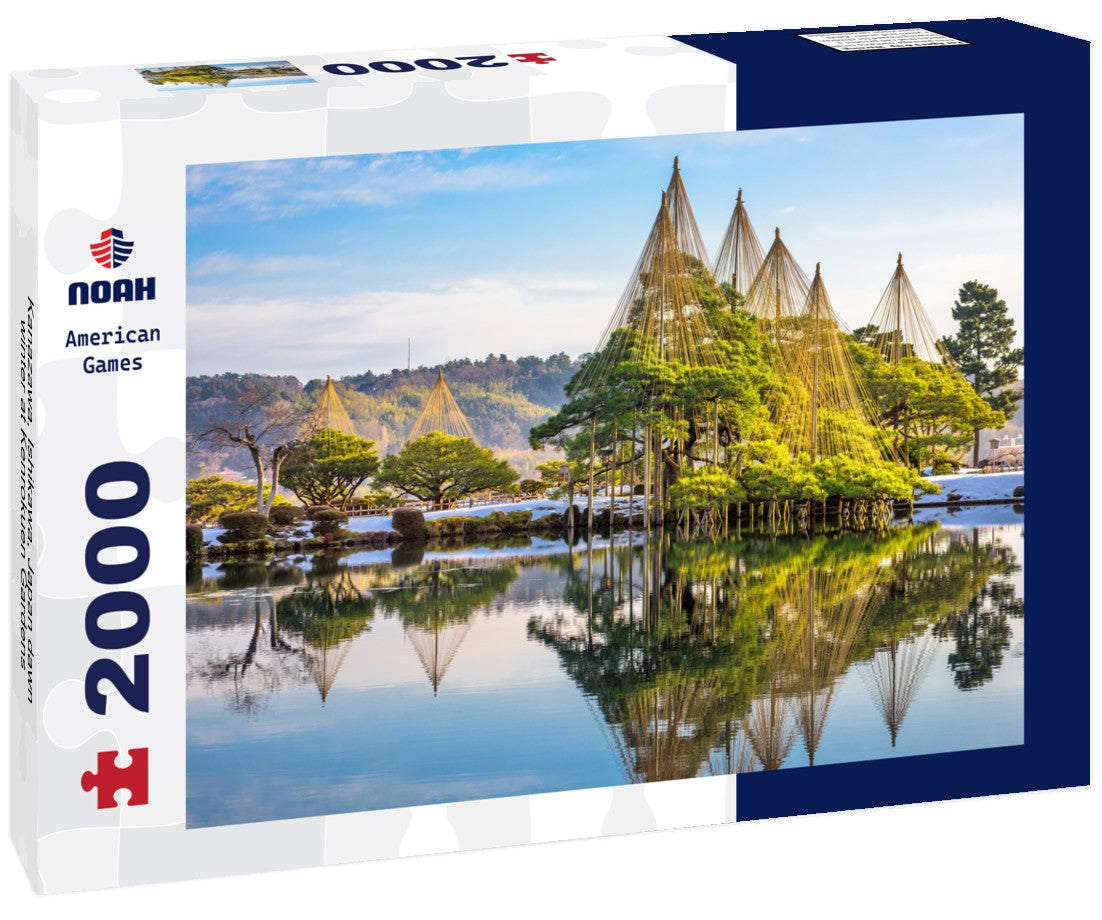 Kanazawa, Ishikawa, Japan dawn winter at Kenrokuen Gardens 2000pc Puzzle