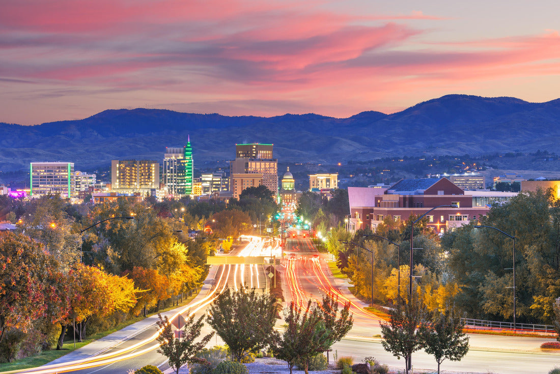 Noah Jigsaw Puzzle Boise, Idaho, USA downtown cityscape at dusk 2000 pieces
