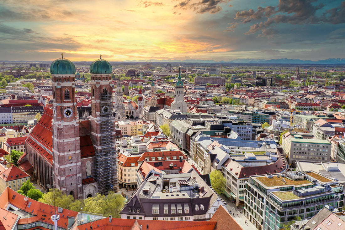 Munich Sunset Aerial view, Bavaria - Germany 2000pc Puzzle