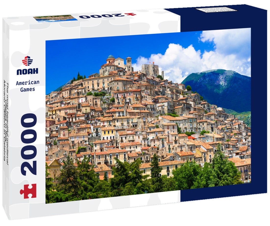The most beautiful medieval villages in Italy - Morano Calabro in Calabria 2000pc Puzzle