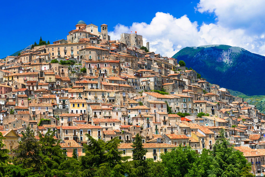 The most beautiful medieval villages in Italy - Morano Calabro in Calabria 2000pc Puzzle