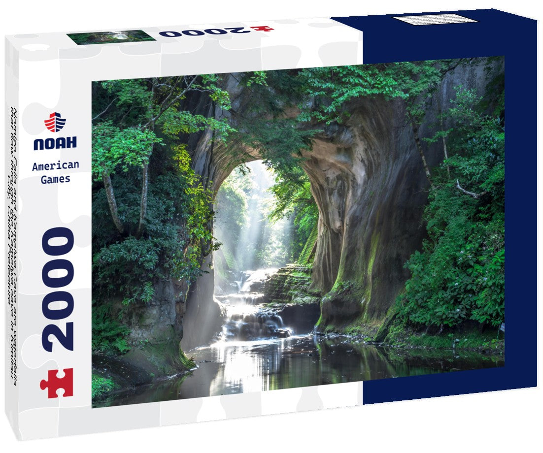 Nomizo Falls and Kameiwa Cave are waterfalls that flow through the Kameiwa cave in Kimitsu City, Chiba Prefecture 2000pc Puzzle