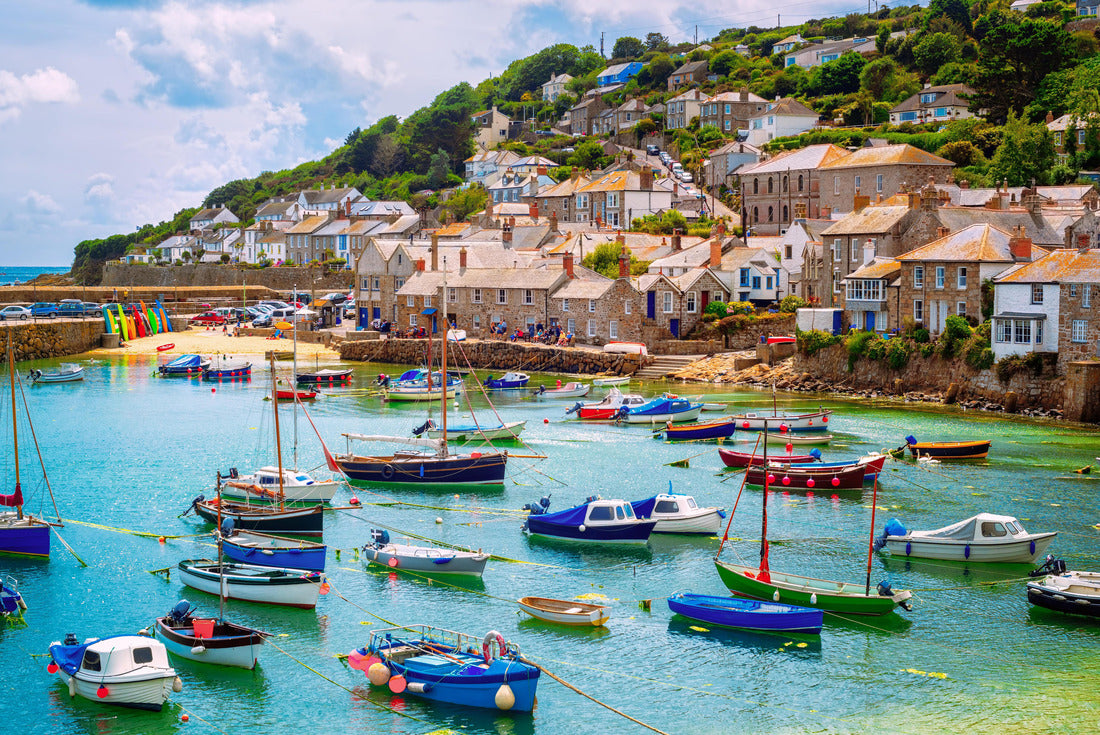Village Mousehole and fishing port in Cornwall, England, United Kingdom. Mousehole is located in Cornwall 2000pc Puzzle