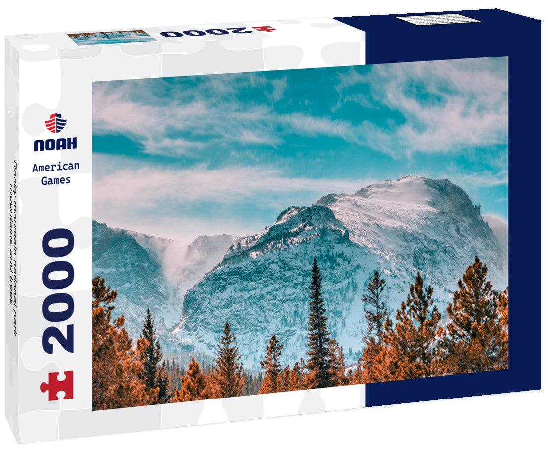 Rocky mountain national park mountains and trees 2000pc Puzzle