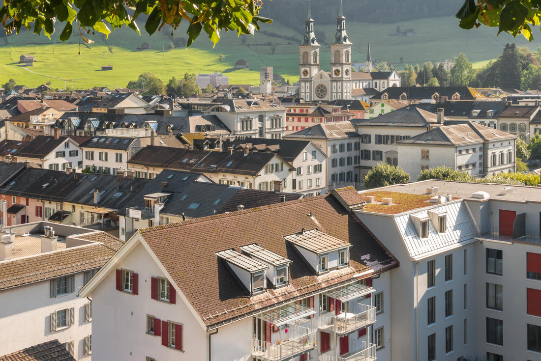 Aerial view of the city of Glarus in the canton of Glarus, Switzerland 2000pc Puzzle