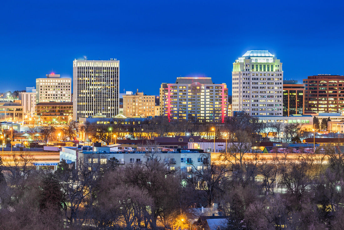 Colorado Springs, Colorado, USA downtown city skyline at evening 2000pc Puzzle