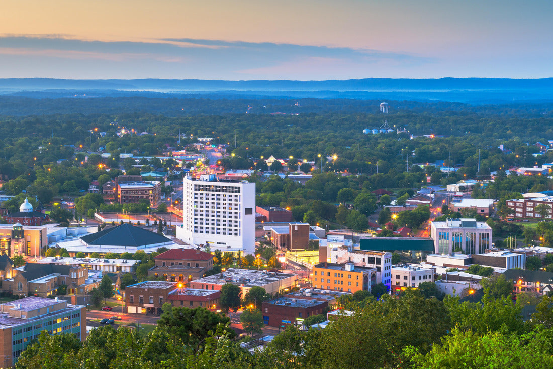 Hot Springs, Arkansas, USA City Skyline from above at dawn 2000pc Puzzle