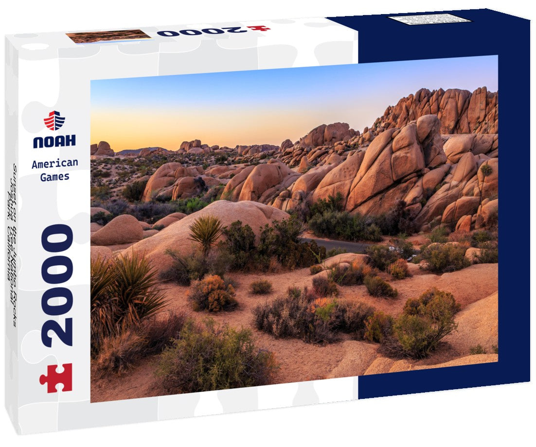 Sunset on the Jumbo Rocks, Joshua Tree National Park, California 2000pc Puzzle